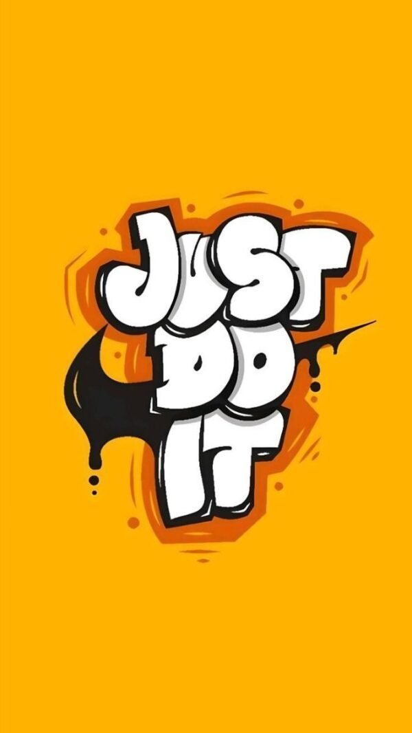 Funky JUST DO IT Sticker