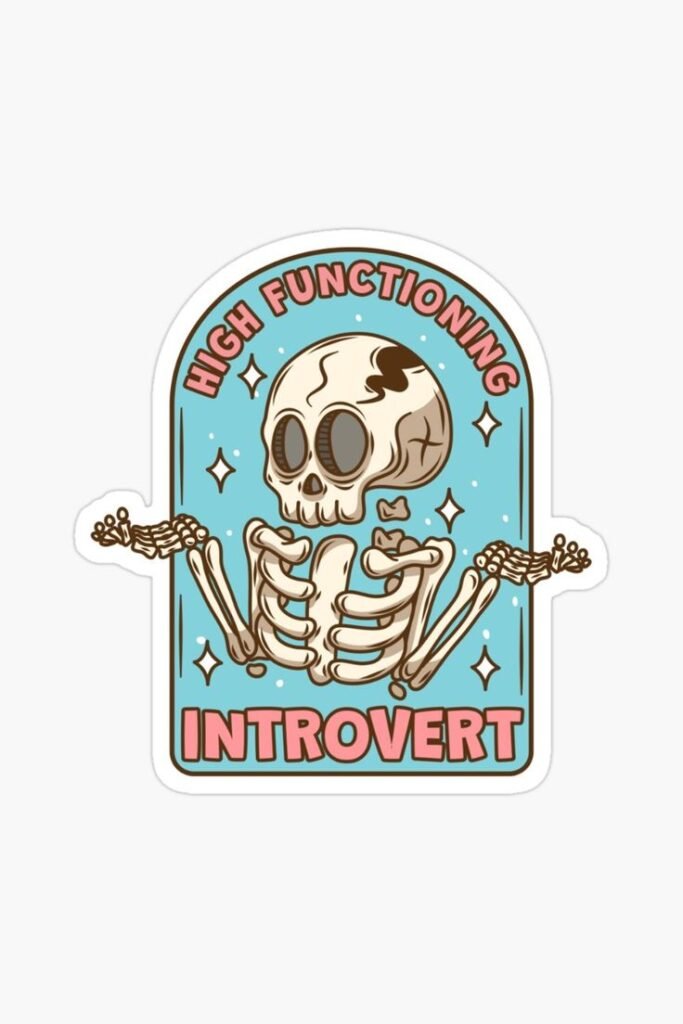 Introvert sticker