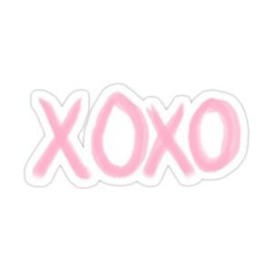 XoXo Handwritten Sticker