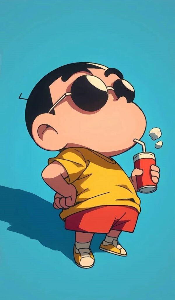 Chill Vibes with Shin-Chan Sticker