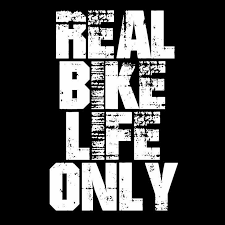 Real bike life only sticker