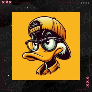Dude Duck Sticker