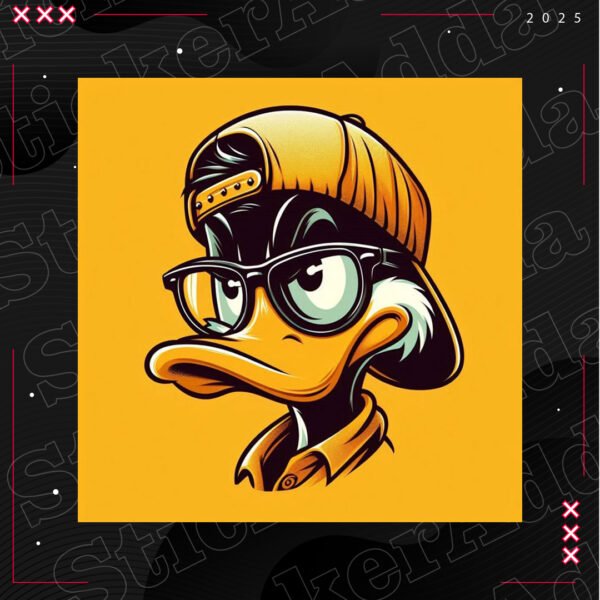 Dude Duck Sticker