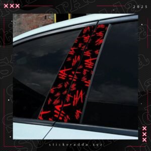 hahaha joker side car pillar sticker