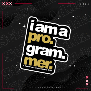 I am a programmer stickers