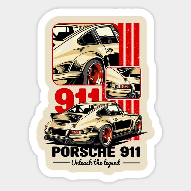 Porsche 911 Sticker