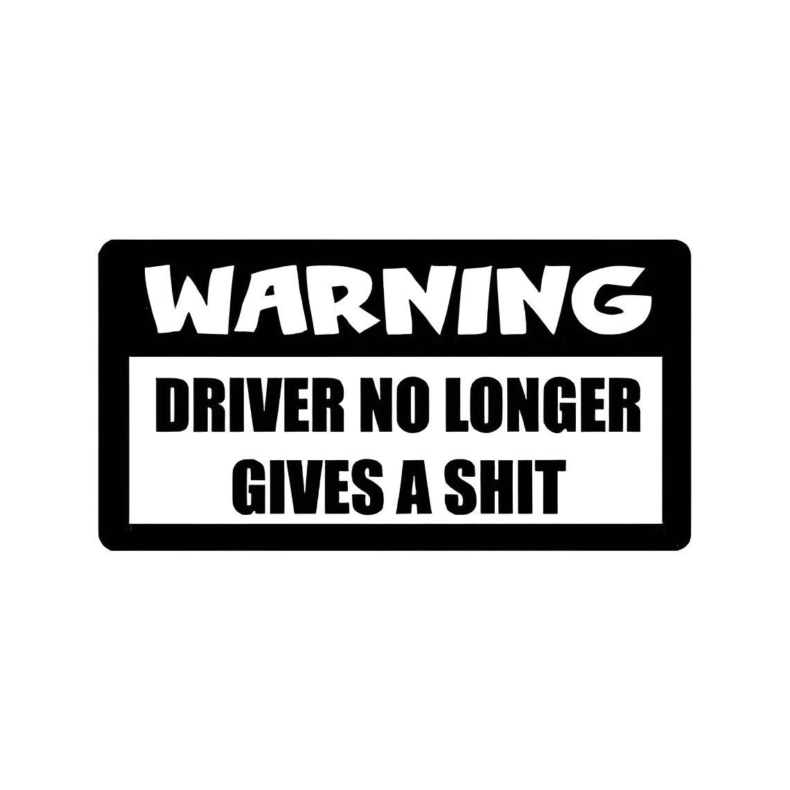 Warning sticker