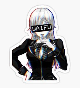 Waifu anime Sticker
