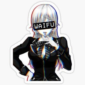 Waifu anime Sticker
