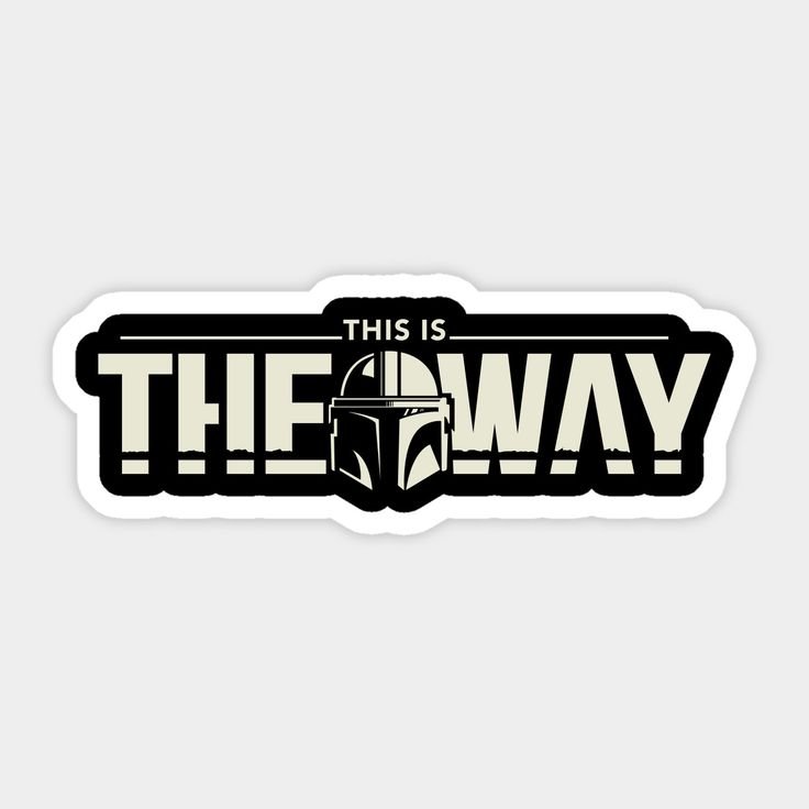 This is the way sticker