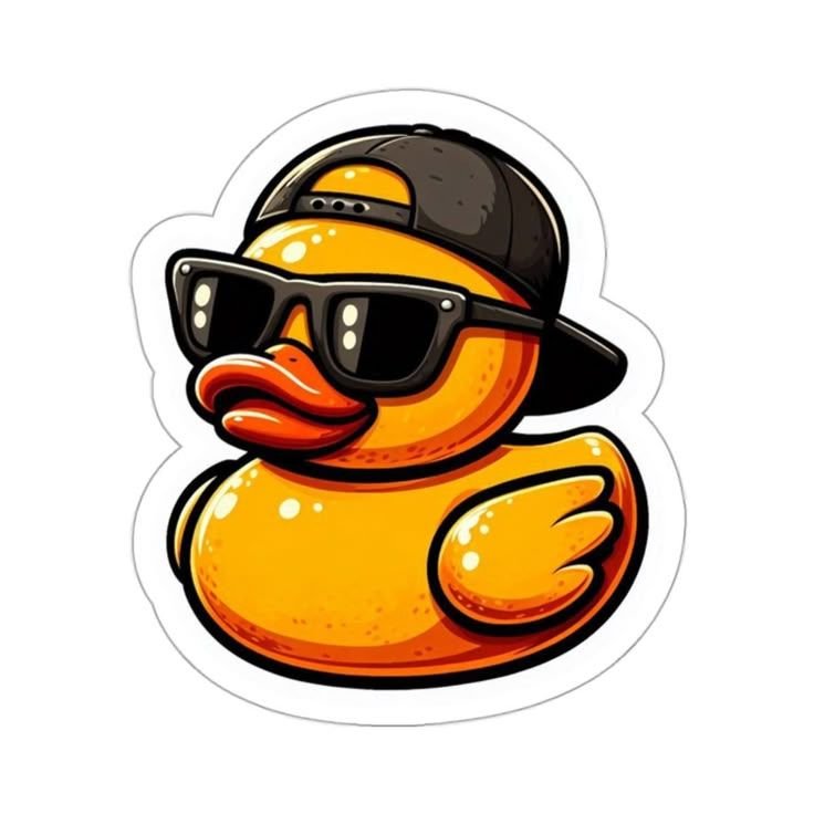 Smart Ass Duck Sticker