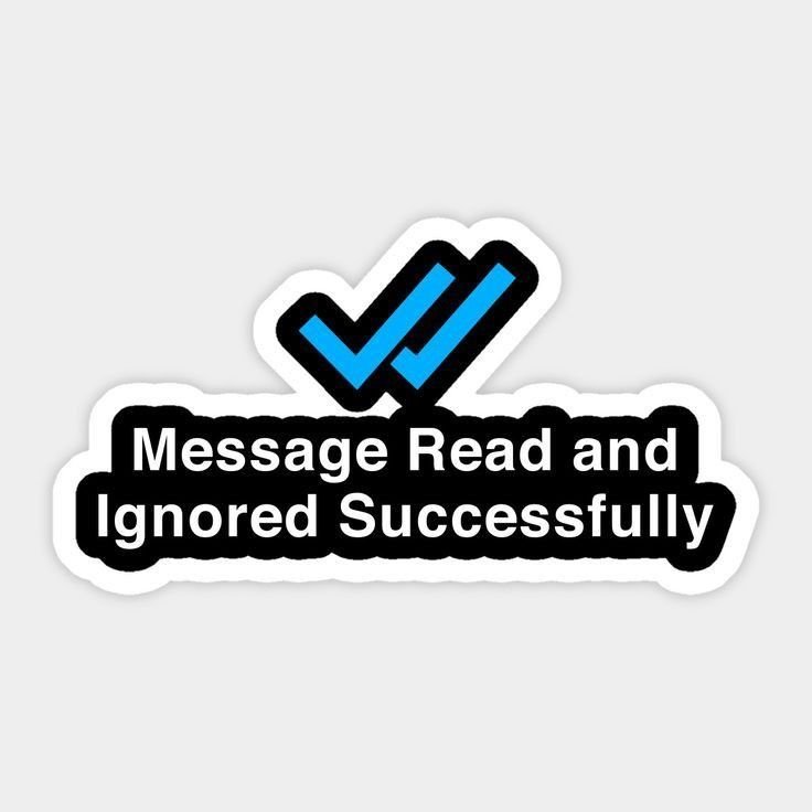 Message read and ignored successfully sticker