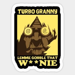 Turbo Granny Anime Sticker