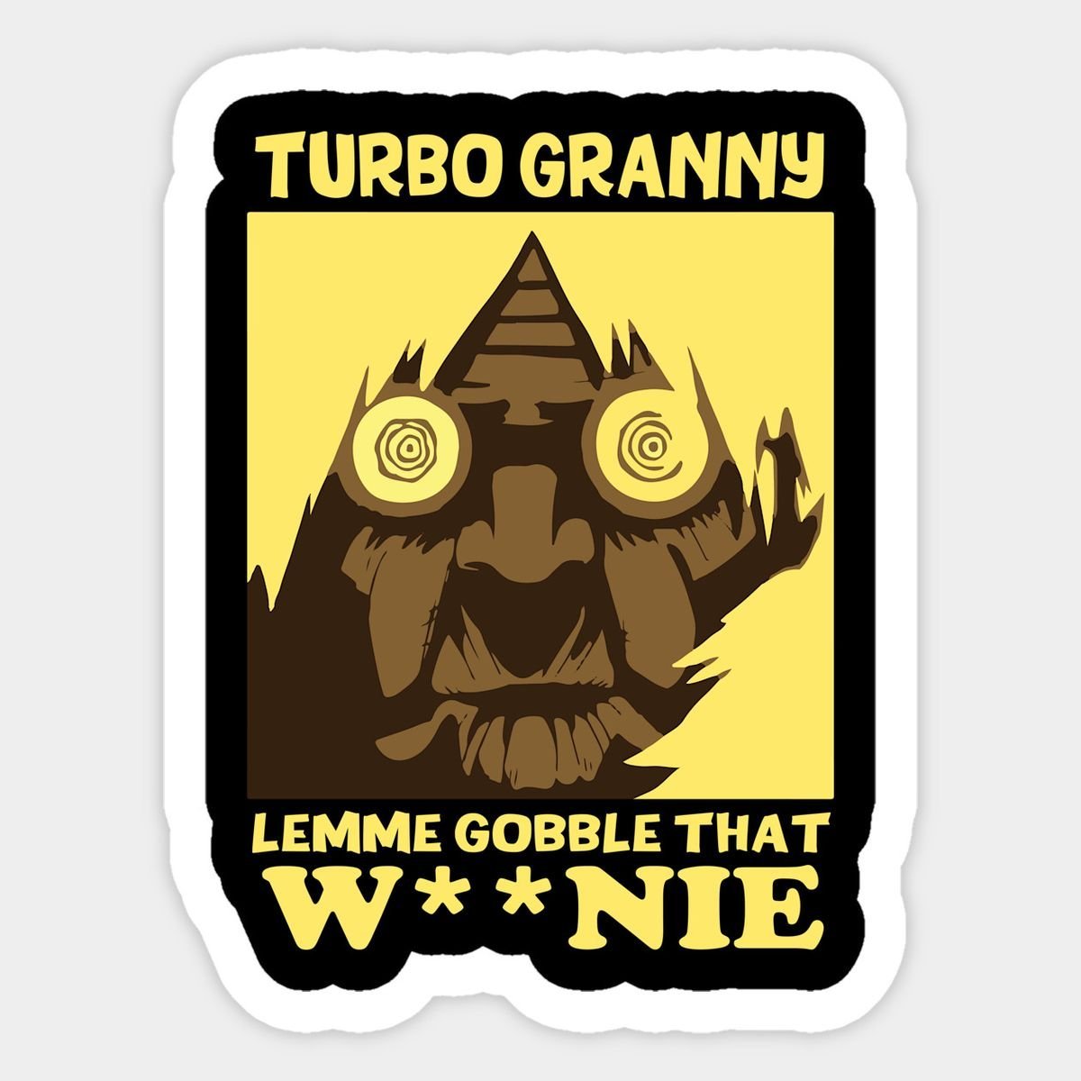 Turbo Granny Anime Sticker