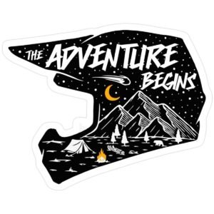 The Adventure Begins Sticker