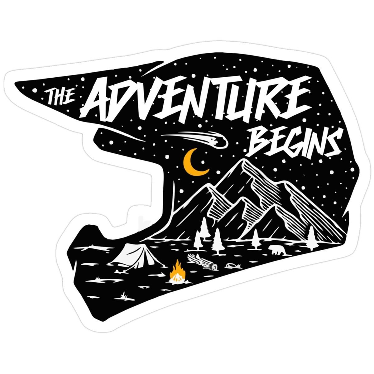 The Adventure Begins Sticker