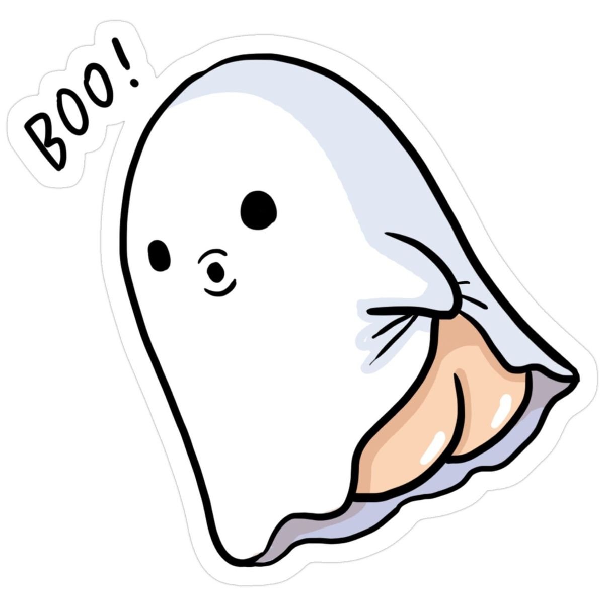 Boo Sticker