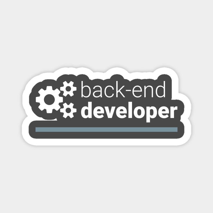 Back end developer sticker