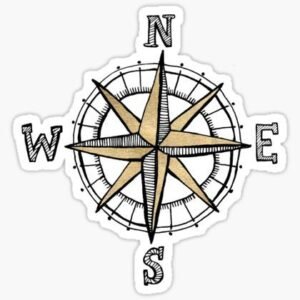 Compass Sticker