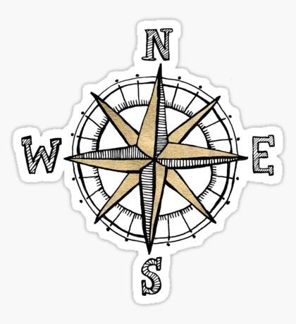 Compass Sticker