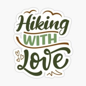 Hiking With Love Sticker