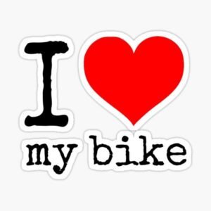 I Love My Bike Sticker