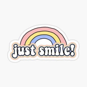 Just Smile Sticker